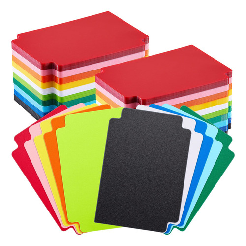 250 Divisores De Cartas Multicolores, Separadores De Tarjeta