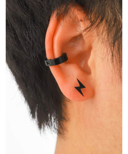 Aros De Acero Mujer Aros Hombre Piercing Rayo Aros Negros