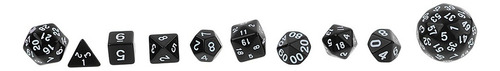 Juego De Dados Poliédricos De 10 Piezas Con Juego De D&d