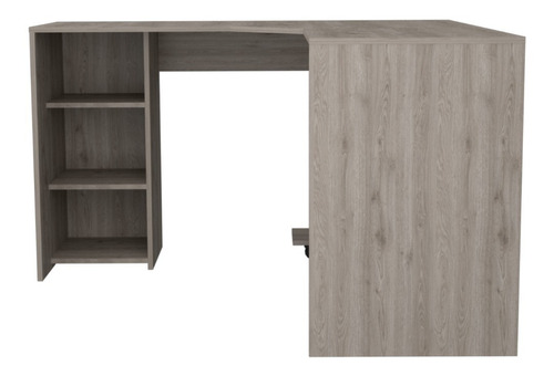  Escritorio RTA Muebles Baggio mdp de 130cm x 76.5cm x 130cm ceniza 