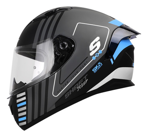 Casco Sh-582 Sp Force Gris Mate Ngr V T