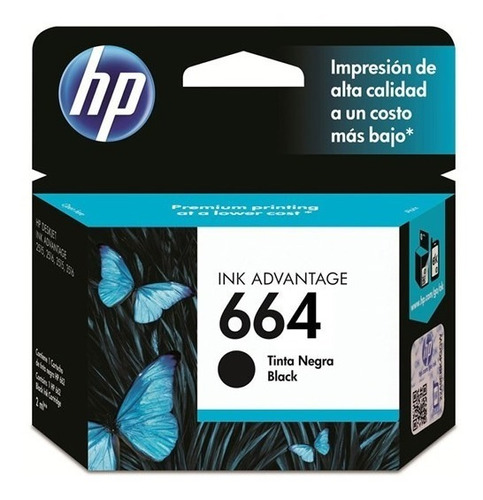 Cartucho Hp 664 Original Tinta Negra  F5s21a, F5r96a, F5s29a