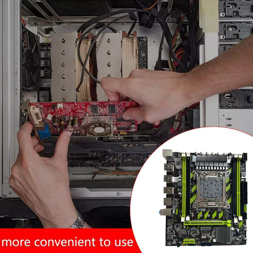 Placa-mãe X79g+cabo+moldura Lga2011 4xddr3 Recc Slot M.2 N