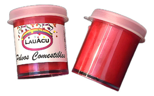 Colorante En Polvo Comestible Rojo Perlado Lauacu X1