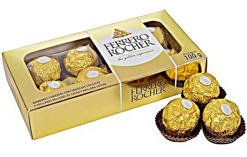 Chocolate Ferrero Rocher X8 Unidades Estuche Bombones Regalo