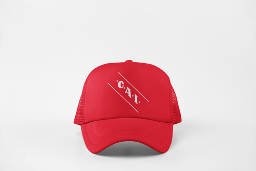 Gorra Trucker Independiente Cai Ifc Diablos Todo Rojo Mod 01 Unico