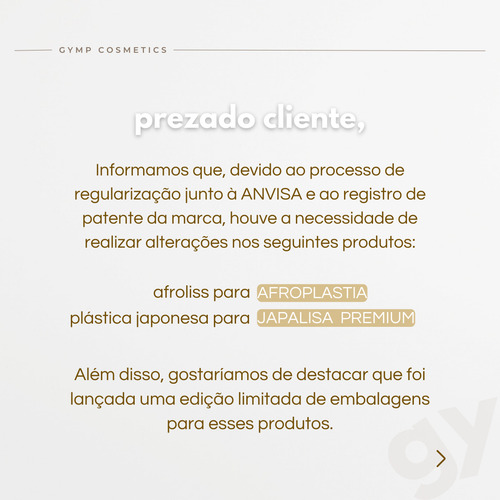 Kit Afroplastia Realinhamento Capilar Gymp + Escova Média