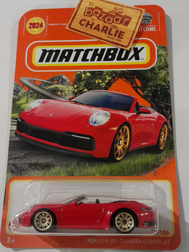 Matchbox | 2024 | Porsche 911 Carrera Cabriolet Rojo