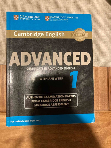 Libro De Inglés Advanced 1 Cae