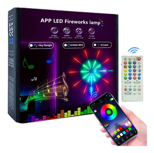 App Control Remoto Smart Fireworks Music Rhythm Luces Led