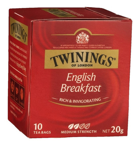 Aromatica Infusion Twinings Te English Breakfast 10 Sobres