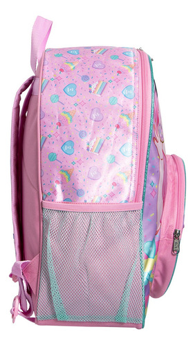 Kit Mochila Mis Pastelitos Lapicera Primaria Original Rosa Rosa