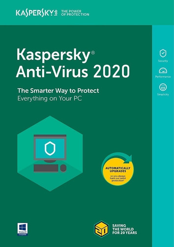 Kaspersky Antivirus 3 Pc 1 Año 