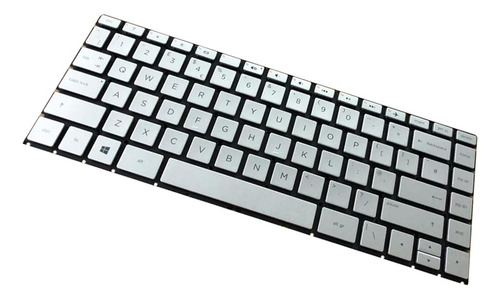 Conjunto De De Plateado En Inglés Para Portátil 14-ab010tx