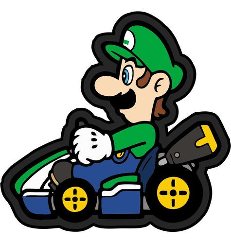 Parche Luigi Kart Mario Bros Aplique Textil Pega Plancha 