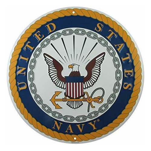 Señales - Tags America United States Navy Logo Metal Si