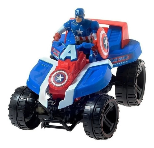 Cuatriciclo Capitán América Fricción Avengers E Casa Valente