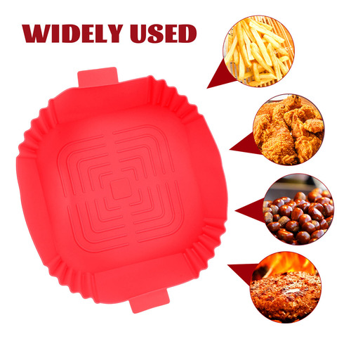 Olla De Silicona Air Fryer, Cuenco De Silicona Para Hornear