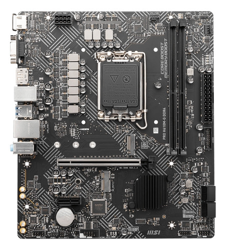 Tarjeta Madre Msi Micro-atx Pro H610m-g Ddr4 1700 Intel H610
