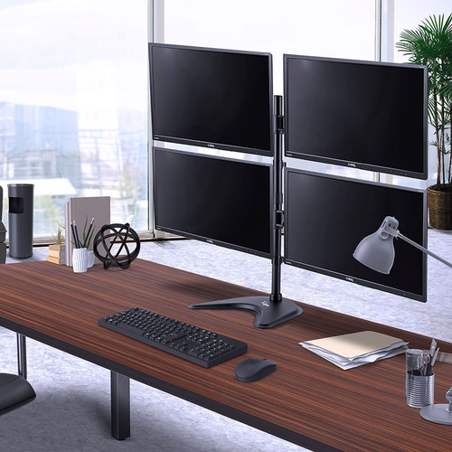 Imagem 2 de 5 de Suporte Para 4 Monitores E Tv De Mesa Articulado 4 Monitores