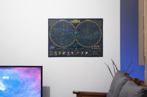 Carta Celeste - Mapa Completo Do Céu Com Objetos Messier