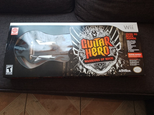 Guitarra Y Juego De Wii Guitar Hero Warriors Of Rock  