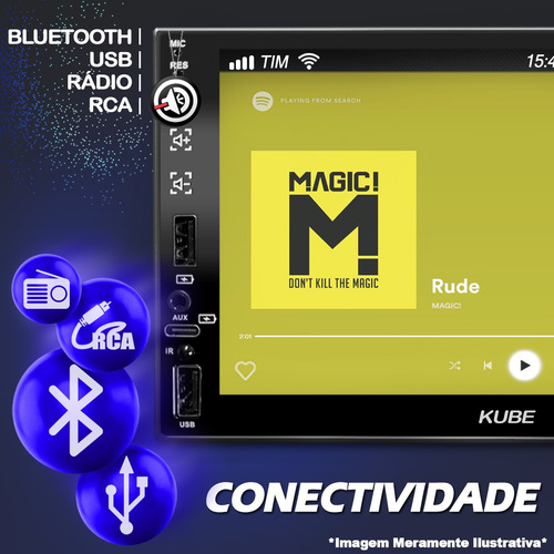 Multimidia Carplay Android Auto Carrega Smartphone Câmera Ré