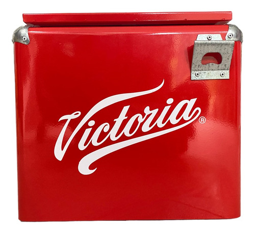 Hielera Metalica Victoria 15 L Roja