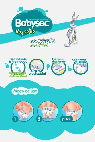 Pañales De Bebé Babysec Voy Solito 18 Un Xg/xxg Extra Grande (xg) Sin Género