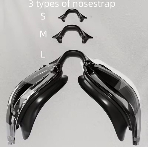 Goggles De Natación Blanco Con Gris