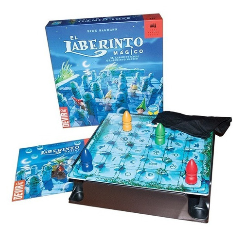 Juego De Mesa Devir Laberinto Mágico Con 24 Muros De Madera