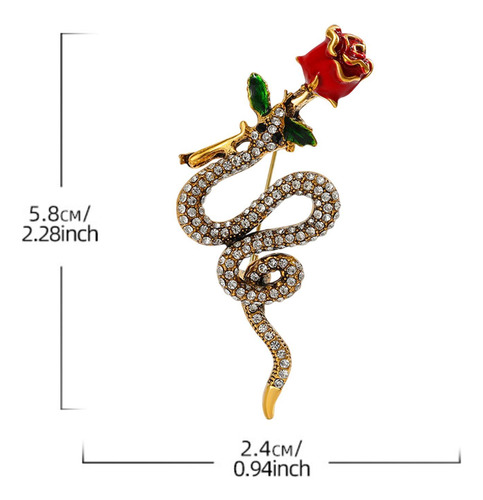 Broche De Serpiente De Colgante De Broche De Serpiente Anima