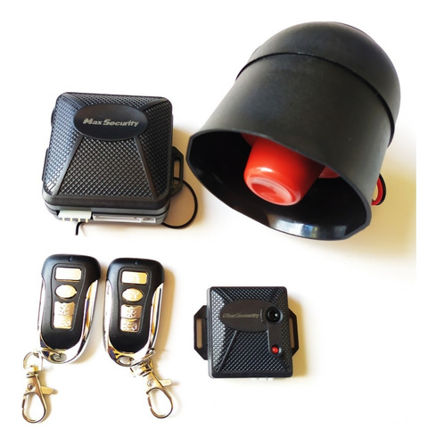 Alarma Max Security Y Bloqueo Central 4 Puertas Kit Completo