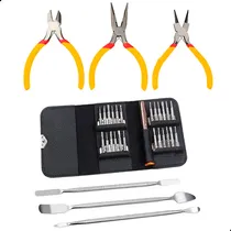 Comprar Kit Manutenção 3 Mini Alicates + Chaves Torx + 3 Espatulas