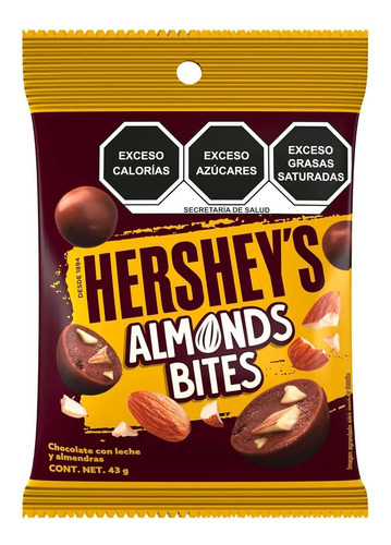 Chocolate Hershey's Bites Almonds 43g