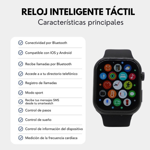 Smartwach Reloj Inteligente T-watchx Negro 2 Correas Color Blanco Y Negro