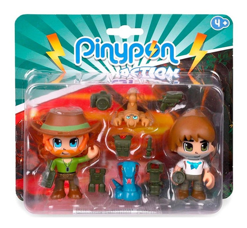 Pinypon Action Wild. 2 Figuras Con 2 Animales 