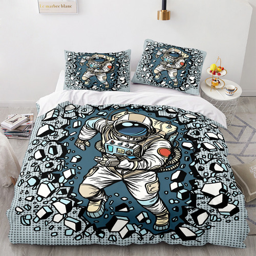 Juego De Cama De Astronauta Espacial Nasa, Doble