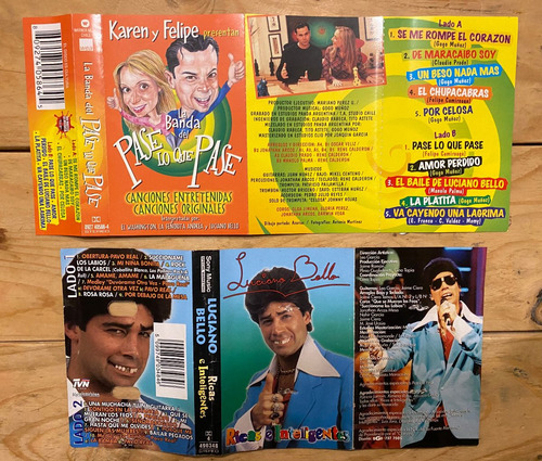 Cassettes Felipe Camiroaga (pase Lo Que Pase, Luciano Bello)
