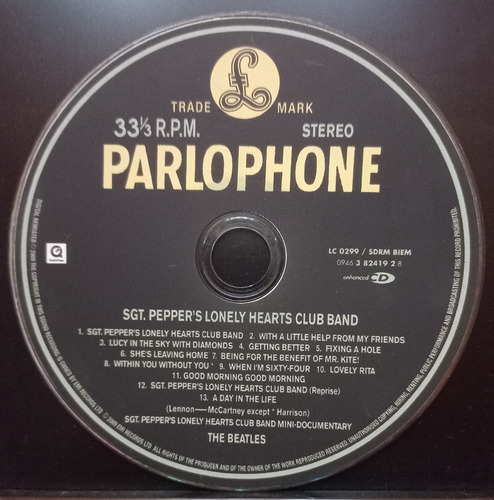 The Beatles Sgt Pepers Lonely Hearts Club Band Cd Inglés (Usado)