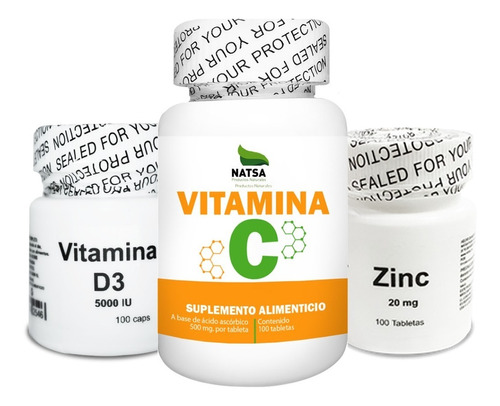 Inmune Pack, Vitamina C, D Y Zinc