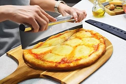 Cortador De Pizza Rebanador Estilo Balancín Cuchillo Afilado