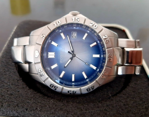 Fossil Blue Am-3689 Reloj Original