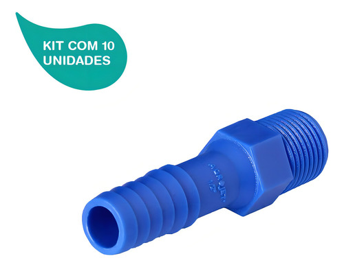 Kit Adaptador Com Rosca Externa De 1/2 Agrojet 10 Unidades