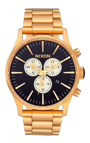 Reloj Sentry Chrono Gold Indigo Nixon