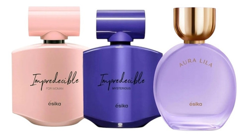 Ésika Perfumes Aura, Impredecible Mysterious, Impredeci Trio