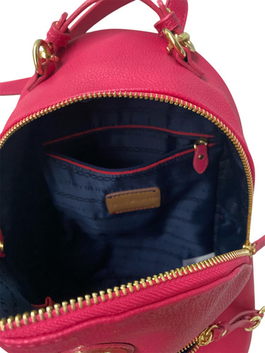 Cartera Mochila Tommy Hilfiger Original Rosa Chicle Lisa Oro Rosa Chicle (Usado)
