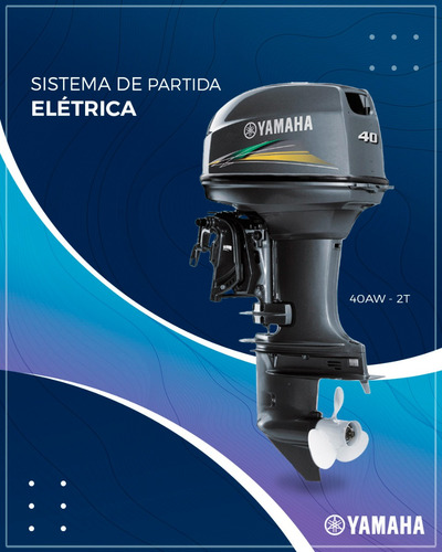 Motor De Popa Yamaha 40 Aws Comando A Distancia