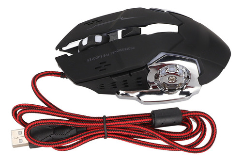 Ratón Para Juegos Con Cable, Diseño De Teclas Laterales Rgb,