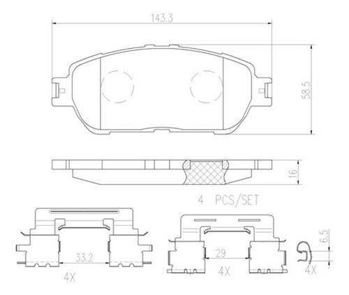 Balatas Delanteras / Tacoma Trd Sport Prerunner 2006 A 2009